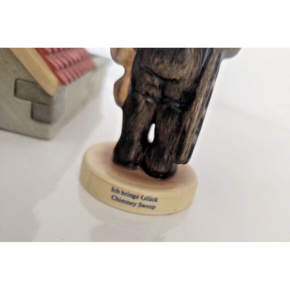 Vintage Goebel Porcelain Chimney Sweep on The Rooftop - Picture 7 of 16